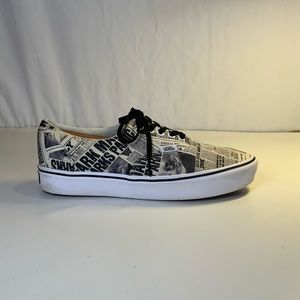 Vans Harry Potter Daily Profit Newspaper Comfycush Skate Shoes Sneakers Size 9